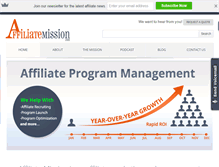 Tablet Screenshot of affiliatemission.com